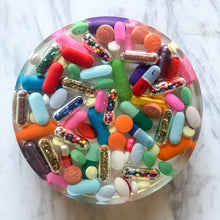 Load image into Gallery viewer, Overdose Resin Pill Coasters - Set of TWO - AlchemyArtCo